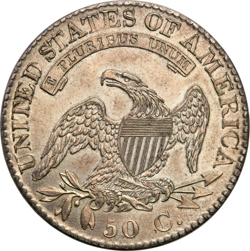 USA. 50 centów (1/2 dolara) 1824 typ capped bust, Filadelfia - Piękne